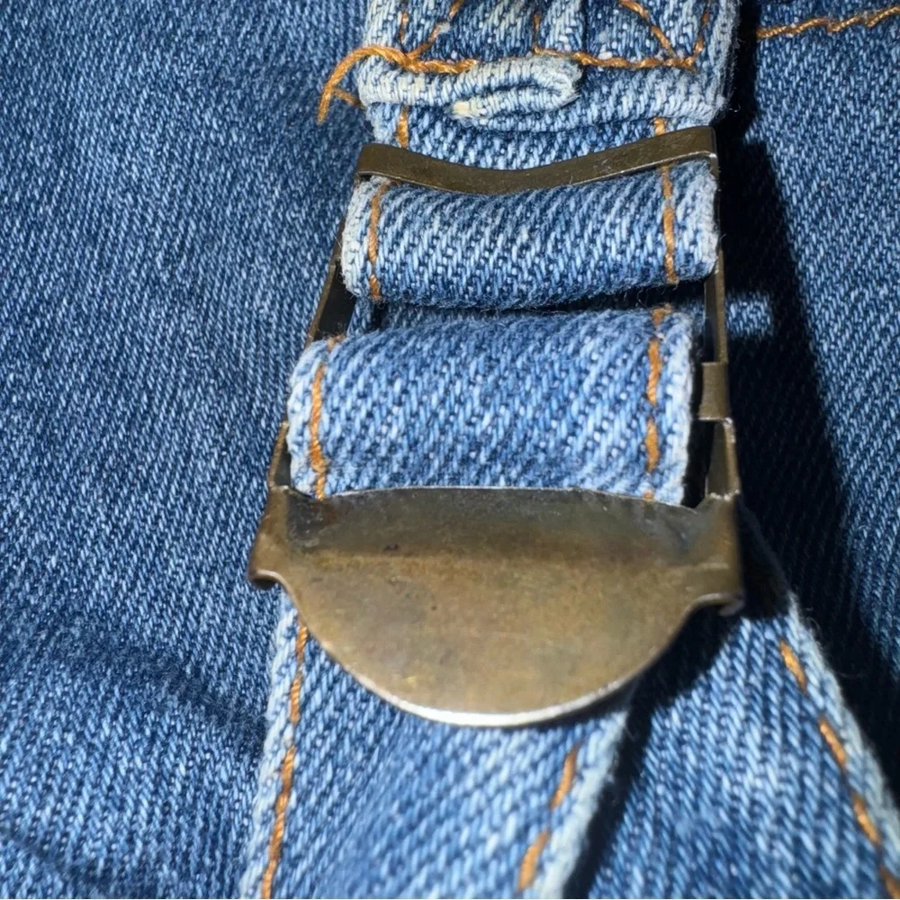 Vintage Rugged Exposure Denim Backpack Blue Jean 90s Y2K Bag - Picture 8 of 12